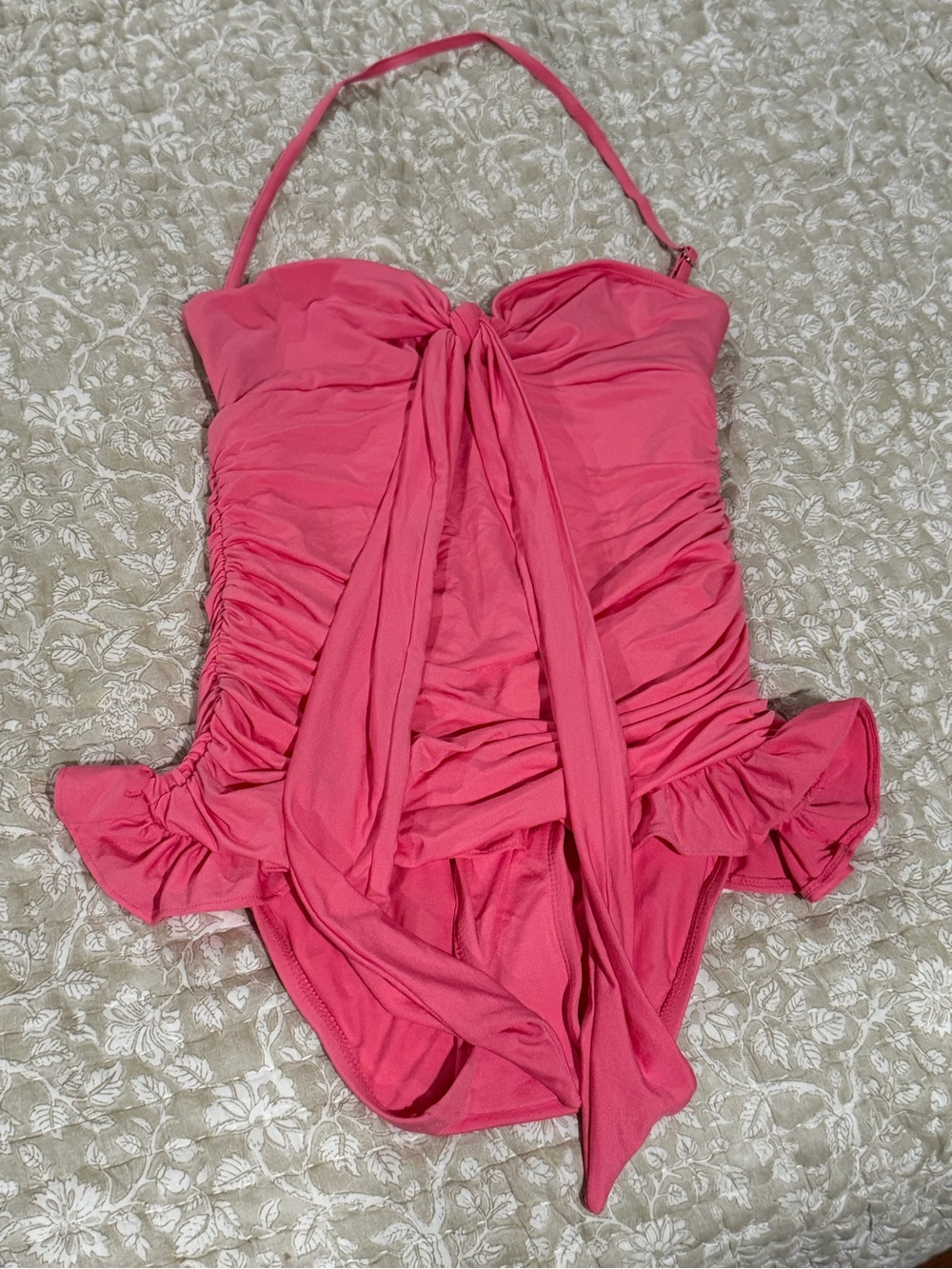 Women’s ' Pink Ruffle One-Piece Swimsuit